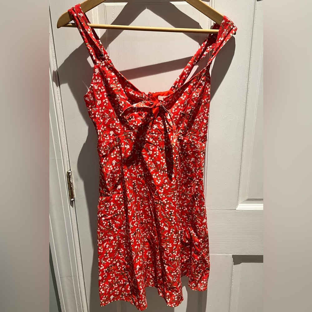 Miami Red Floral Mini Dress